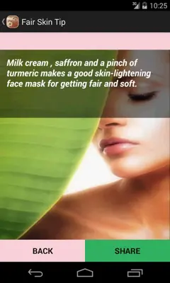 Tips for Fair Skin android App screenshot 0