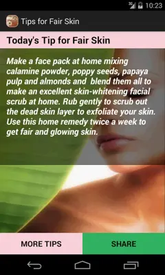 Tips for Fair Skin android App screenshot 5